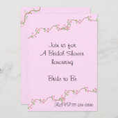 ブライダルシャワー 招待状 (正面/裏面)
