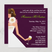 ブライダルシャワー 招待状 (正面/裏面)