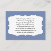 ブライダルシャワー、挿入物カード、あらゆる色を表示して下さい エンクロージャーカード (正面)