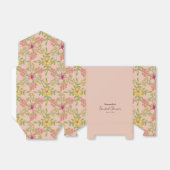 ブライダルシャワー 春のお花 ピンクのかわいいお花 フェイバーボックス (折り畳みなし)