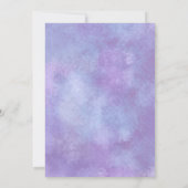 ブライダルシャワー 春のウェディング 水彩 ヴィオラ 招待状 (裏面)