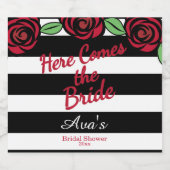 ブライダルシャワー、来ここの花嫁 ビールラベル (シングルラベル)