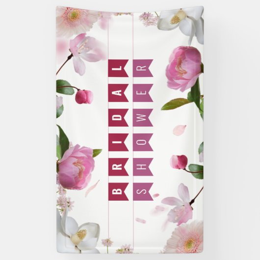 ブライダルシャワー 横断幕 (縦)