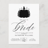 ブライダルシャワー |秋のカボチャのはがき ポストカード (正面)