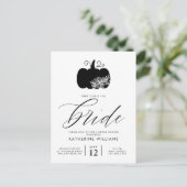 ブライダルシャワー |秋のカボチャ ポストカード (スタンド正面)