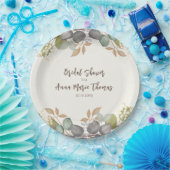 ブライダルシャワー 秋の落ち葉 ウェディング フォリア ペーパープレート (パーティー)