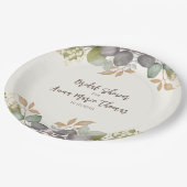 ブライダルシャワー 秋の落ち葉 ウェディング フォリア ペーパープレート (アングル)