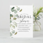 ブライダルシャワー 緑のユーカリ 招待状 (スタンド正面)