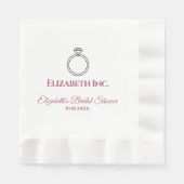 ブライダルシャワー 縁ありランチョンナプキン (正面)