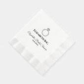 ブライダルシャワー 縁ありランチョンナプキン (角)