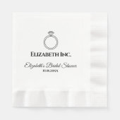 ブライダルシャワー 縁ありランチョンナプキン (正面)