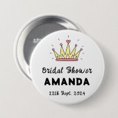 ブライダルシャワー 缶バッジ (正面&裏面)