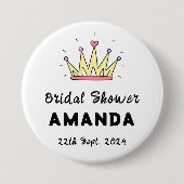 ブライダルシャワー 缶バッジ (正面)