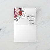 ブライダルシャワー 花の感謝カード サンキューカード (内部)