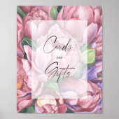 ブライダルシャワー – 花 – カードとギフト ポスター (正面)