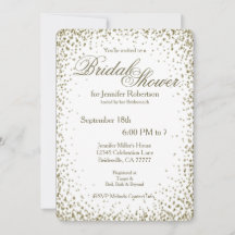 ブライダルシャワー |金ゴールド紙吹雪