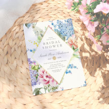 ブライダルシャワー |青と紫の水色の花