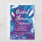 ブライダルシャワー, 青と羽 招待状 (正面)