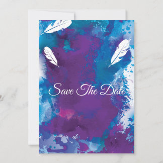 ブライダルシャワー, 青と羽 招待状