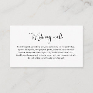 ブライダルシャワー 願い事カード エンクロージャーカード