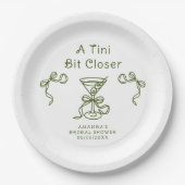 ブライダルシャワー A Tini Bit Closer ペーパープレート (正面)