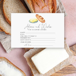 ブライダルシャワー bread+and+butter - アドバイスとお祝いの言葉 便箋