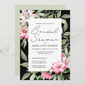 ブライダルシャワー | Lilyフローラフレーム招待状 招待状 (正面/裏面)