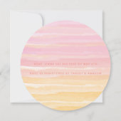 ブライダルシャワー | Pastel Water Color Seashells 招待状 (裏面)