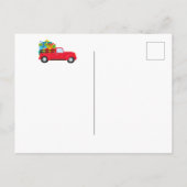 ブライダルシャワー | Red Truckクリスマス ポストカード (裏面)