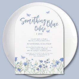 ブライダルシャワー Something Blue Before I Do アーチ 招待状