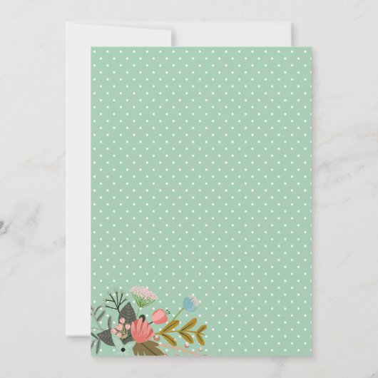 ブライダルシャワーBBQメイソンジャー招待状 招待状 (裏面)