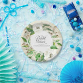 ブライダルシャワーBOHOボヘミアンウッドジーフローラの葉 ペーパープレート (パーティー)