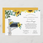 ブライダルシャワーbyメールひまわりメールボックス 招待状 (正面/裏面)