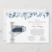 ブライダルシャワーbyメールメールボックスの青い花 招待状 (正面)