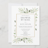 ブライダルシャワーbyメール長距離緑 招待状 (正面)