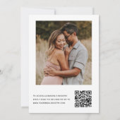 ブライダルシャワーQRコードフォトユーカリ 招待状 (裏面)