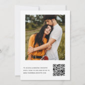 ブライダルシャワーQRコードフォトユーカリ 招待状 (裏面)