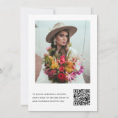 ブライダルシャワーQRコードフォトユーカリ 招待状 (裏面)