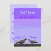 ブライダルシャワーRSVPカード 招待状 (正面/裏面)