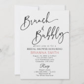 ブライダルシンプルアンドバブライミモザ招待状 招待状 (正面)