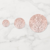 ブライダルスウィート16thピンクのスパークグリッターダイヤモンドバラ コンフェッティ (正面)