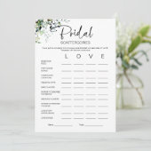 ブライダルスキャタゴリーブライダルシャワーゲーム 招待状 (スタンド正面)