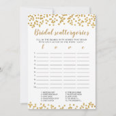 ブライダルスキャッタリ編集可能ブライダルシャワーカード 招待状 (正面)