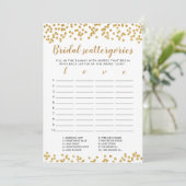 ブライダルスキャッタリ編集可能ブライダルシャワーカード 招待状 (スタンド正面)