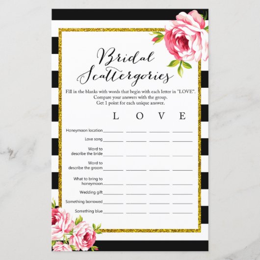 ブライダルスキャッターリズ – ブライダルシャワーゲーム (正面)