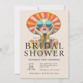 ブライダルスタイリッシュファッショニスタシャワーへの招待 招待状 (正面)