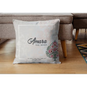 ブライダルスローピロー - オーダーメイドネームムガルフラワー クッション
