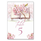 ブライダルティーエレガントさくらんぼ テーブルナンバー (裏面)
