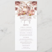 ブライダルティーシャワーパステルピンクカスタム金ゴールド メニュー (正面)