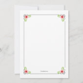 ブライダルティーシャワー招待状 招待状 (裏面)